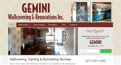 Desktop Screenshot of geminiwallcovering.com