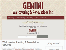 Tablet Screenshot of geminiwallcovering.com